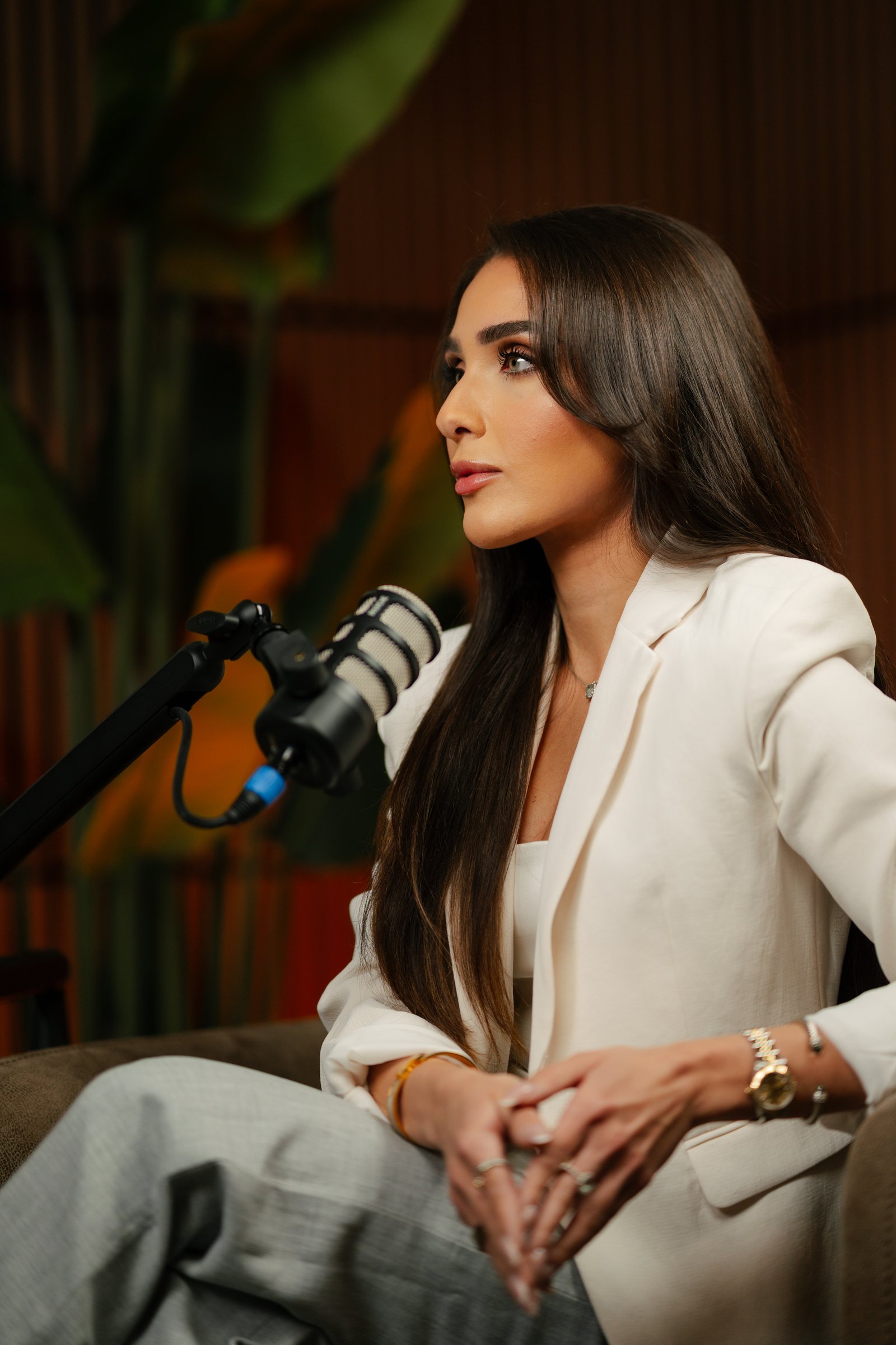 Dr. Silvestrini at the microphone, recording Doctorate Domain